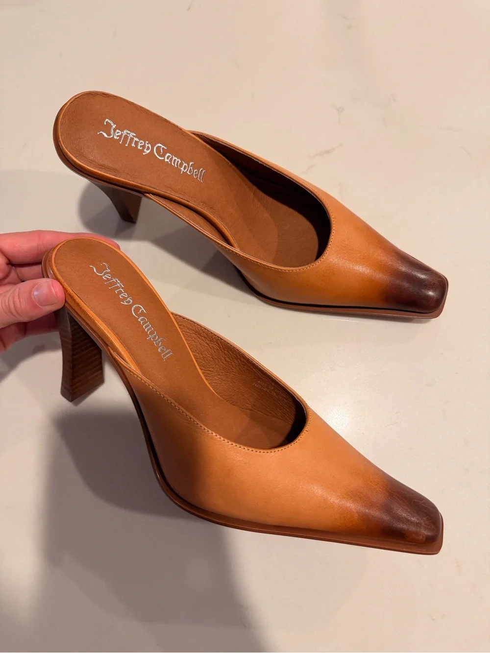 Jeffrey Campbell Sweet Talker Heeled Mules sz 6 - Picture 2 of 5